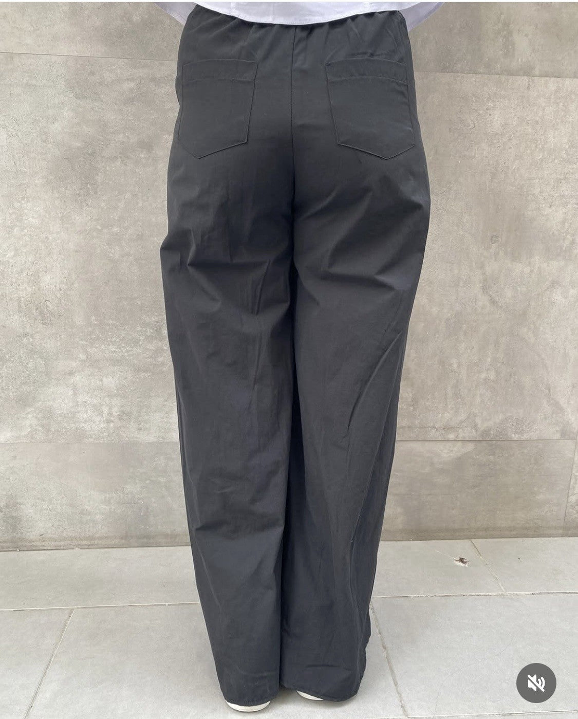 H4 Lace-Up Wide Leg Pants, Unique Streetwear Style, Sz 8/38 Turkey