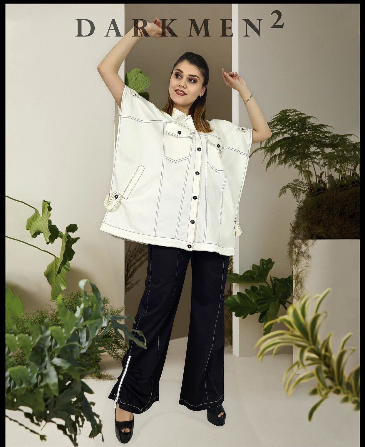 Soie Funky Oversized Vest One Size Streetwear Style Made in Turkey