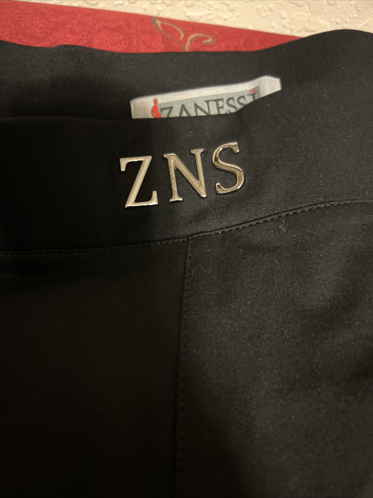 Zanessi Pants Sz 20/52 Black Wide Leg Stretch Fit Made In Turkey