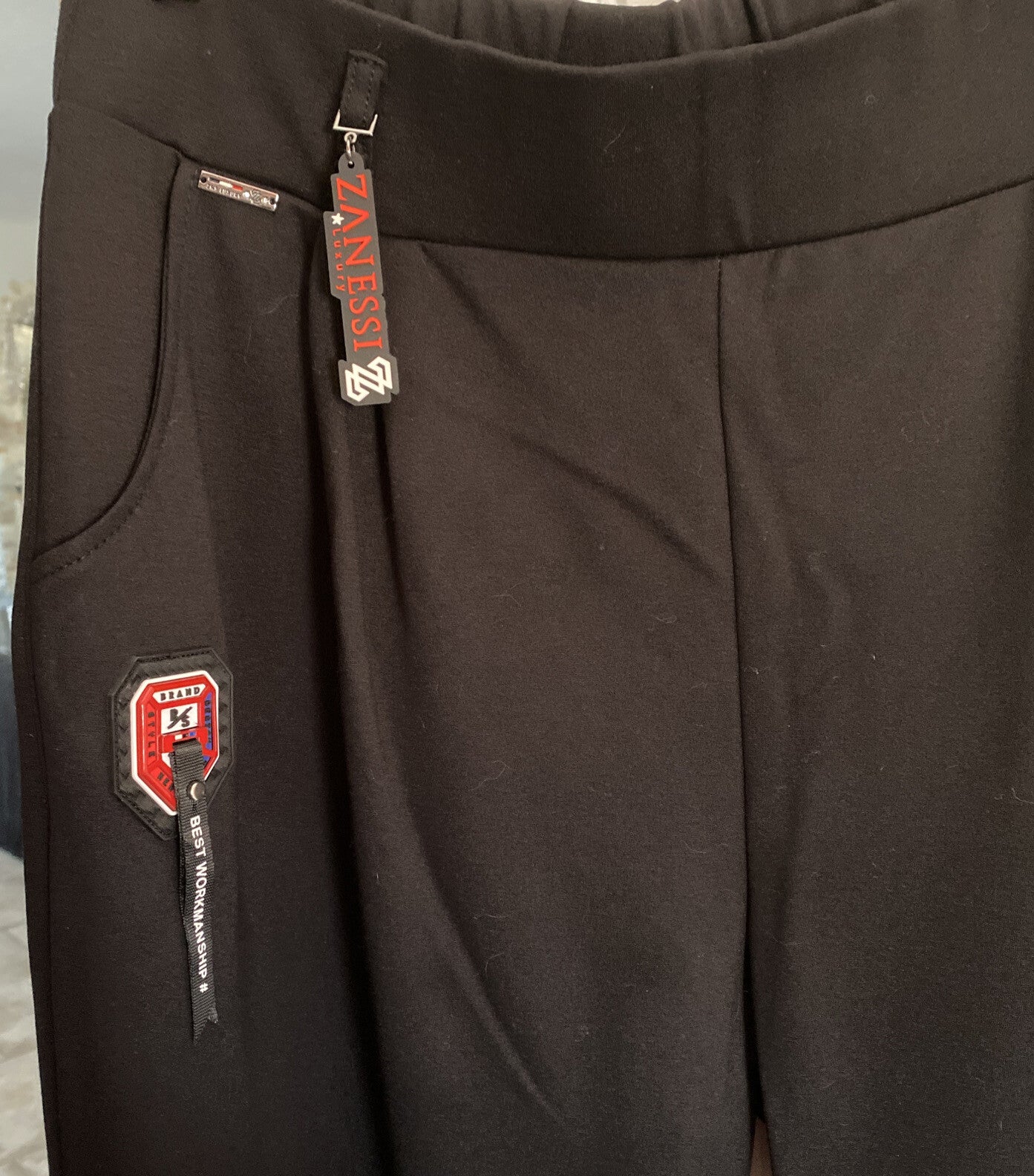 Zanessi Black Pants Sz 14/44 Made In Turkey – Stretch Comfort Fit