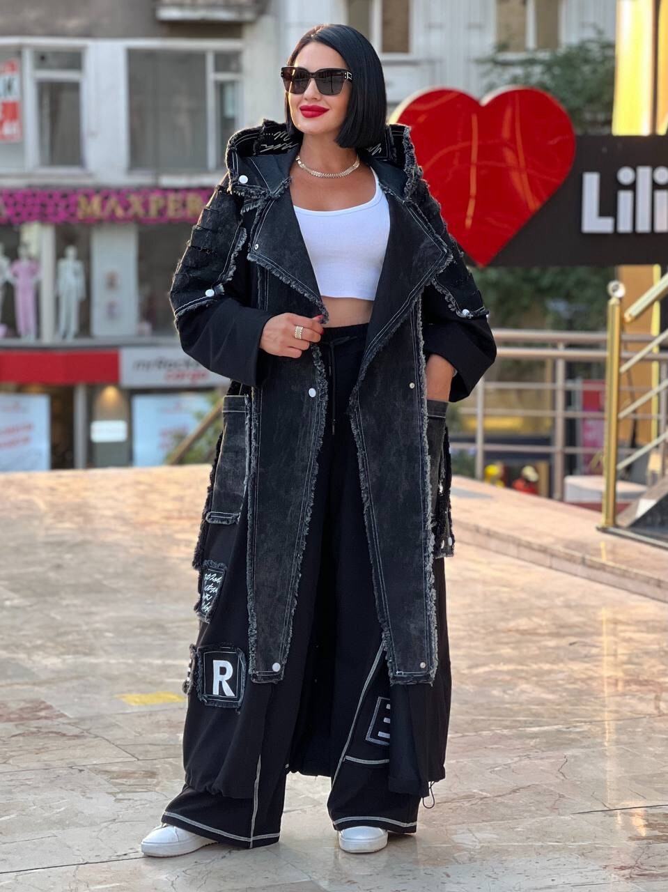 Riberance Statement Long Jacket/Cardigan Sz 18/52 Made In Turkey 🔥