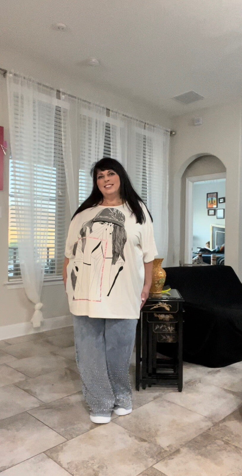 Sinyora Fashion Oversize T-shirt sz 3XL/2. Made In Turkey