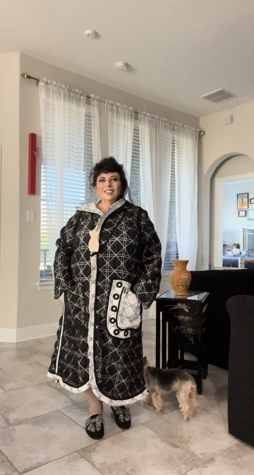 M’De Pompadour Quilted Light Weight Coat Sz 22/3 | Made in Turkey