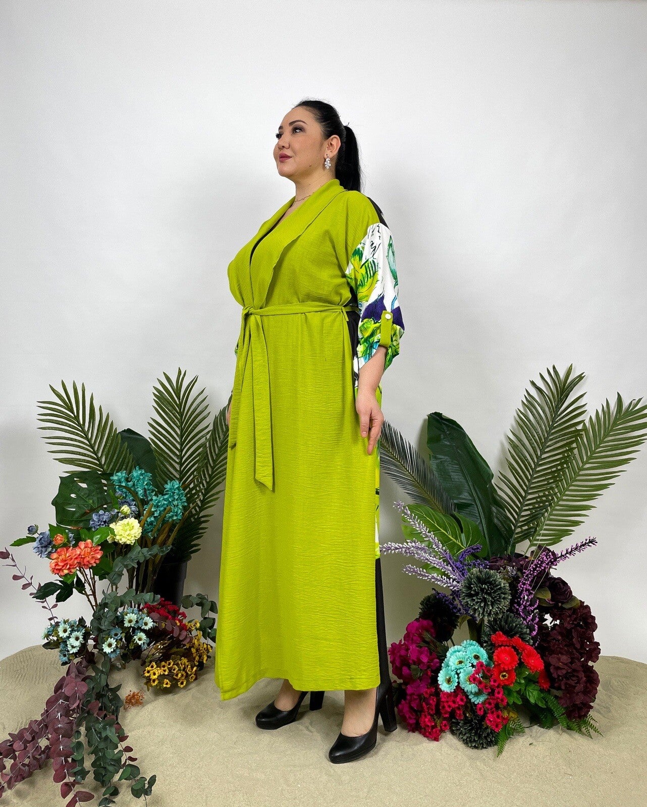 ✨ AYDA Bold Floral Cardigan, Sz 16/46. Made in Turkey