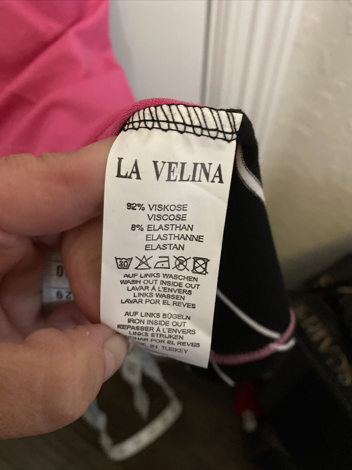 LaVelina Color Block Summer Dress Sz 20/2 Made In Turkey