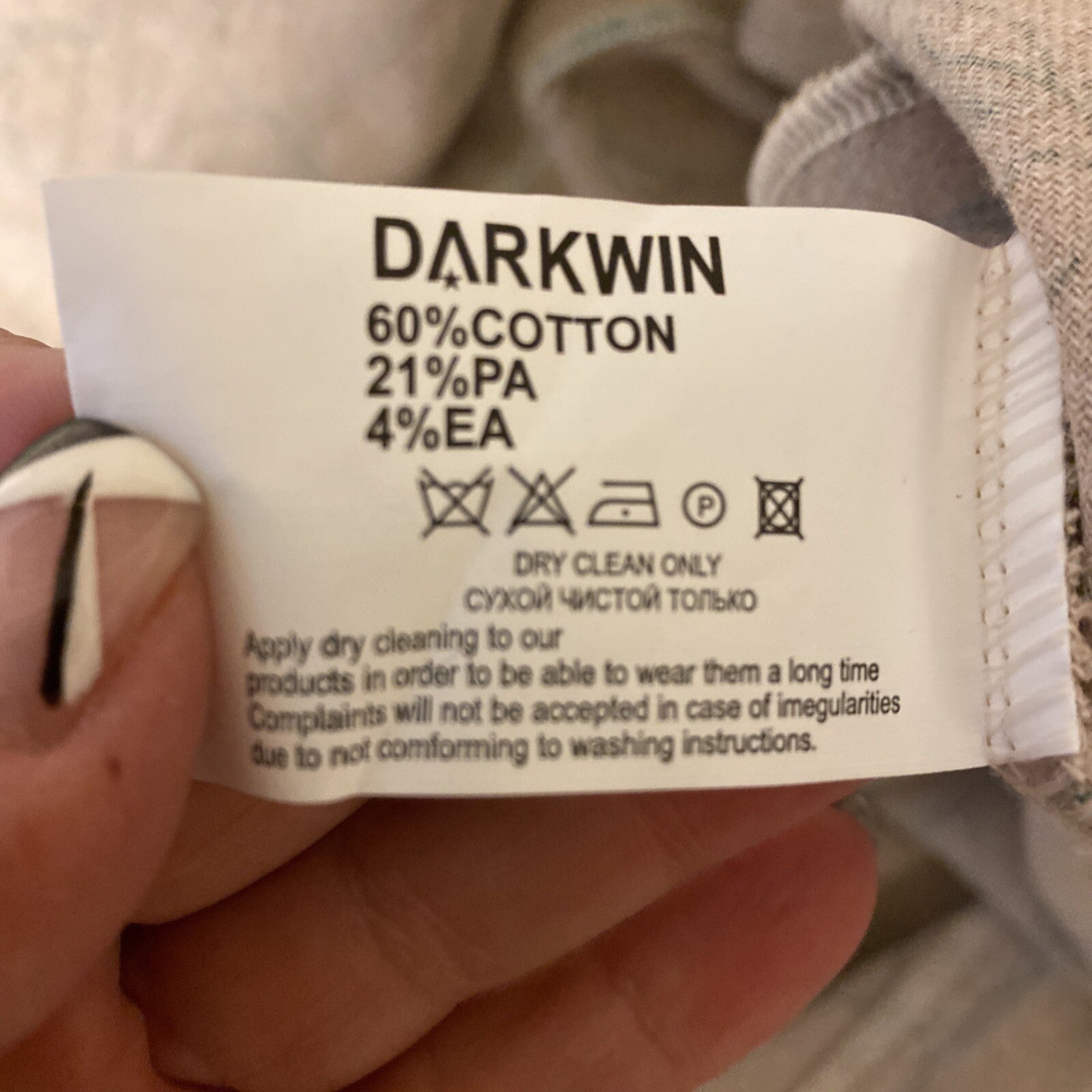 Elegant Darkwin Two-Tone Dress Sz 20-22/2 Made in Turkey