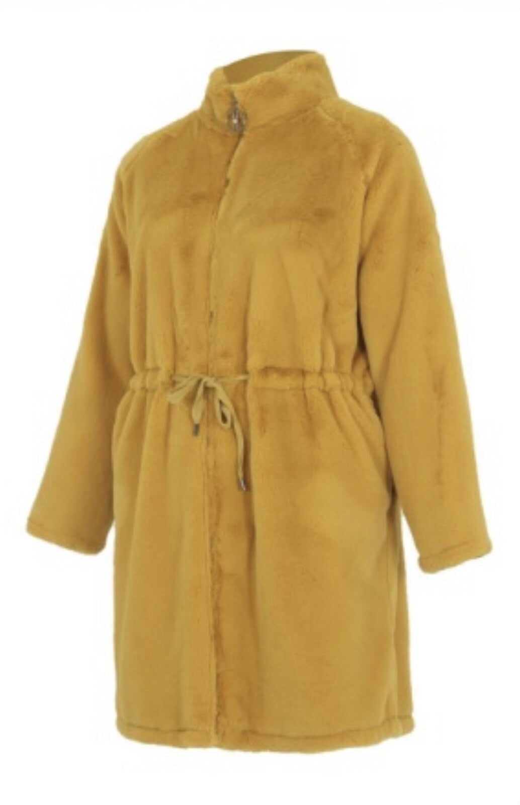 Darkwin Gorgeous Mustard Yellow Coat, Sz 22/2 Made In Turkey