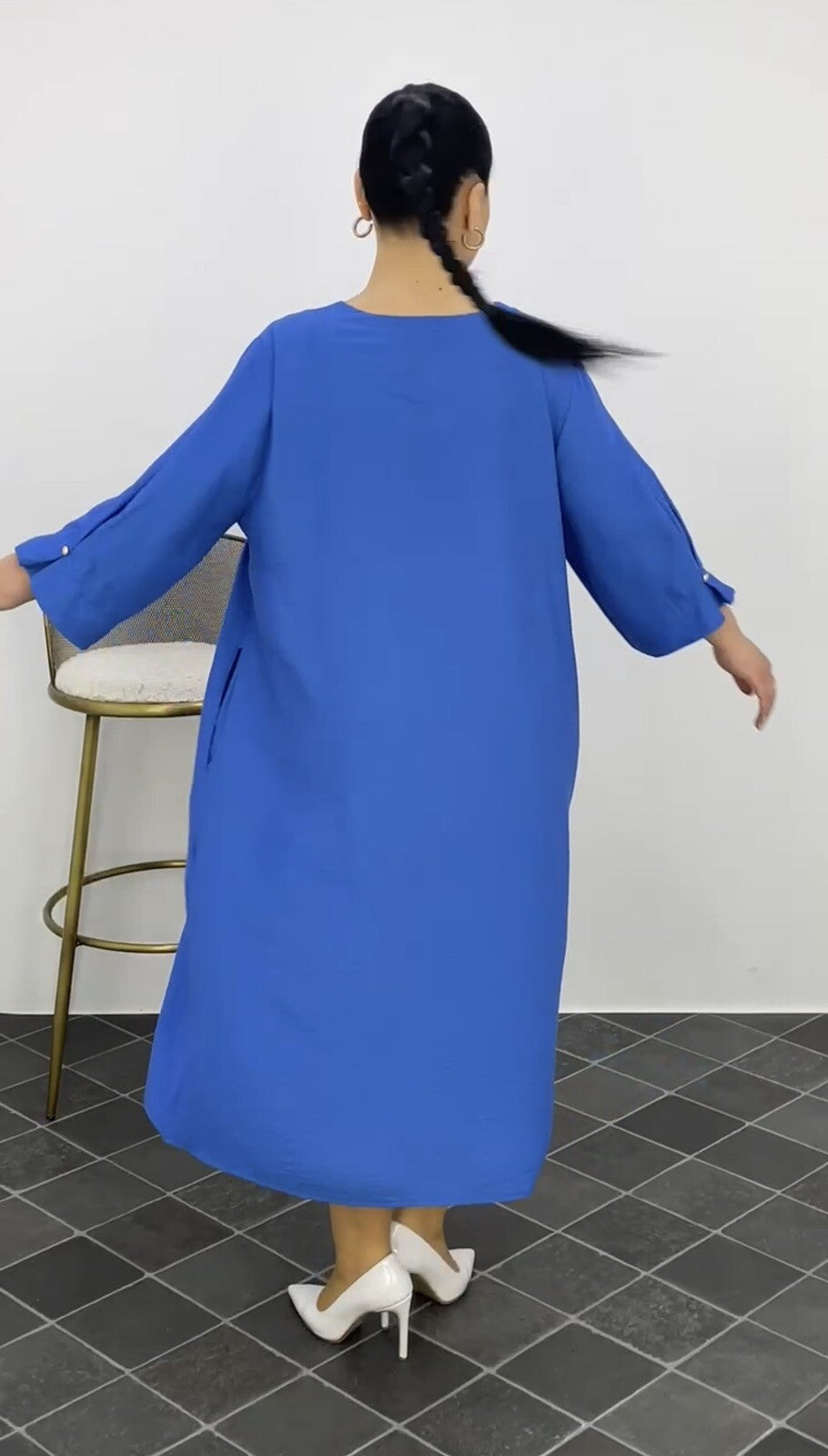 Darkwin Royal Blue Dress Sz 20/1 Made in Turkey