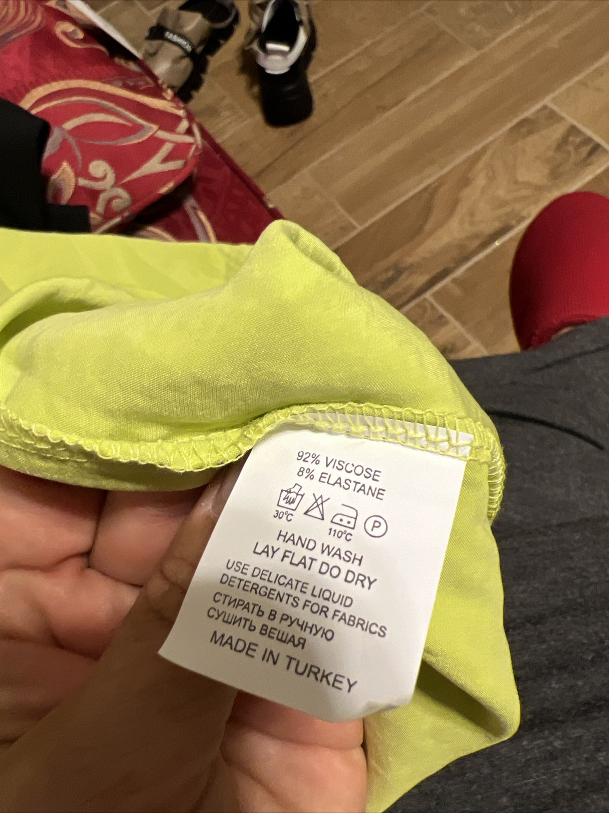 Darkwin Lime Zipper Dress, Sz 18-20/1 Made in Turkey