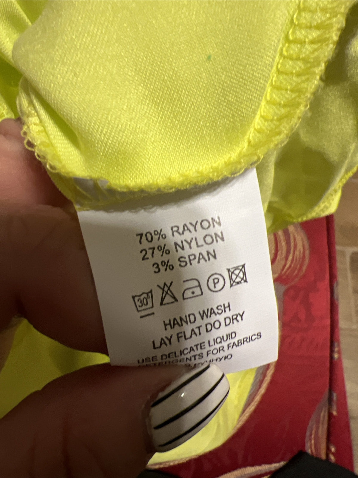 Darkwin Neon Yellow Ruffle Top Sz 20/2 Made In Turkey