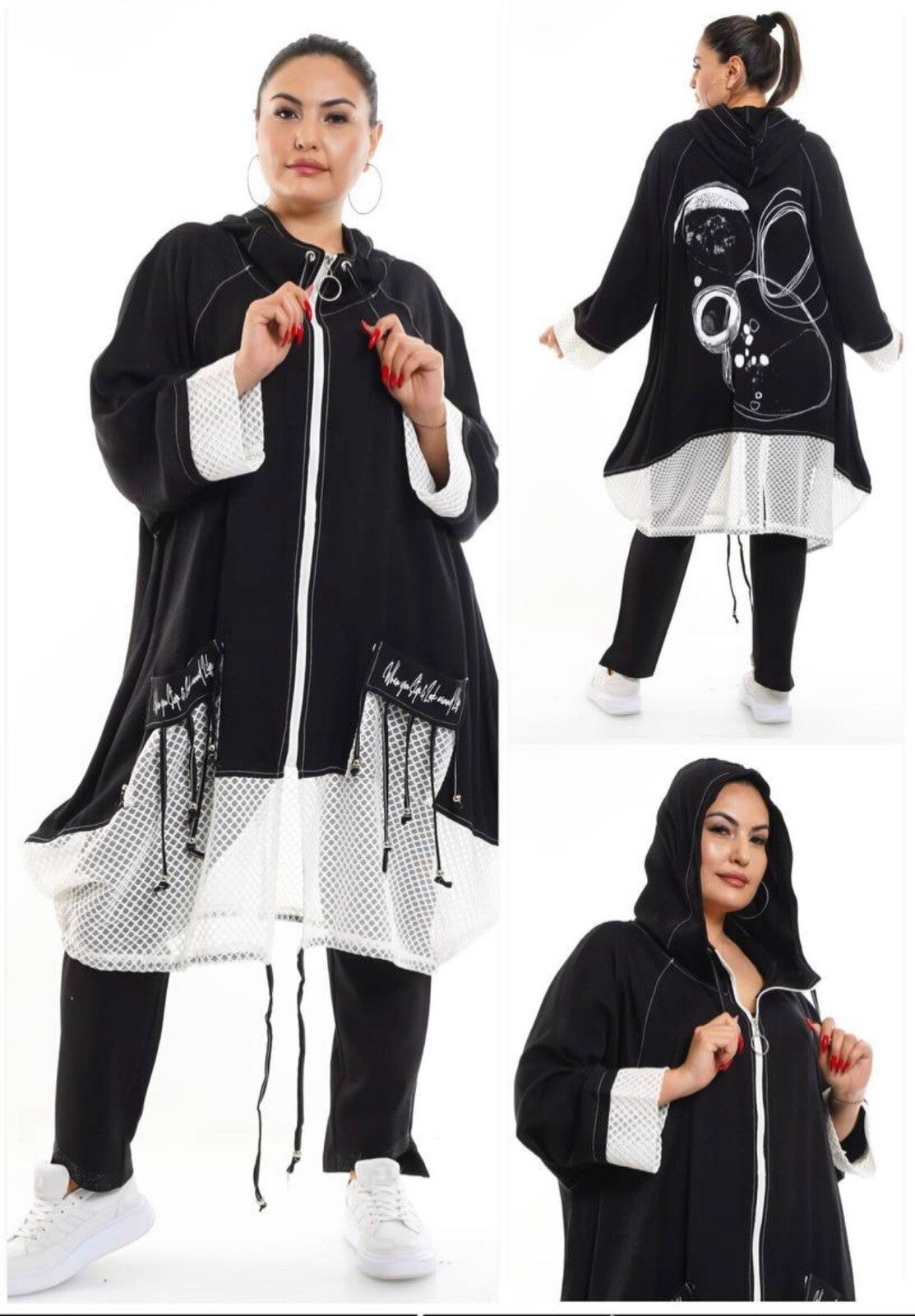 LaVelina Oversized Jacket Sz 22-24, Made In Turkey