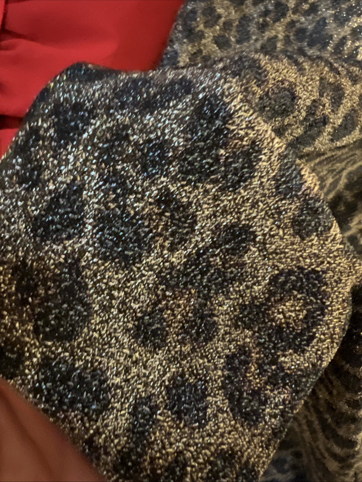 Izar Leopard Print & Faux Leather Maxi Dress Sz 20/54 | Made in Turkey
