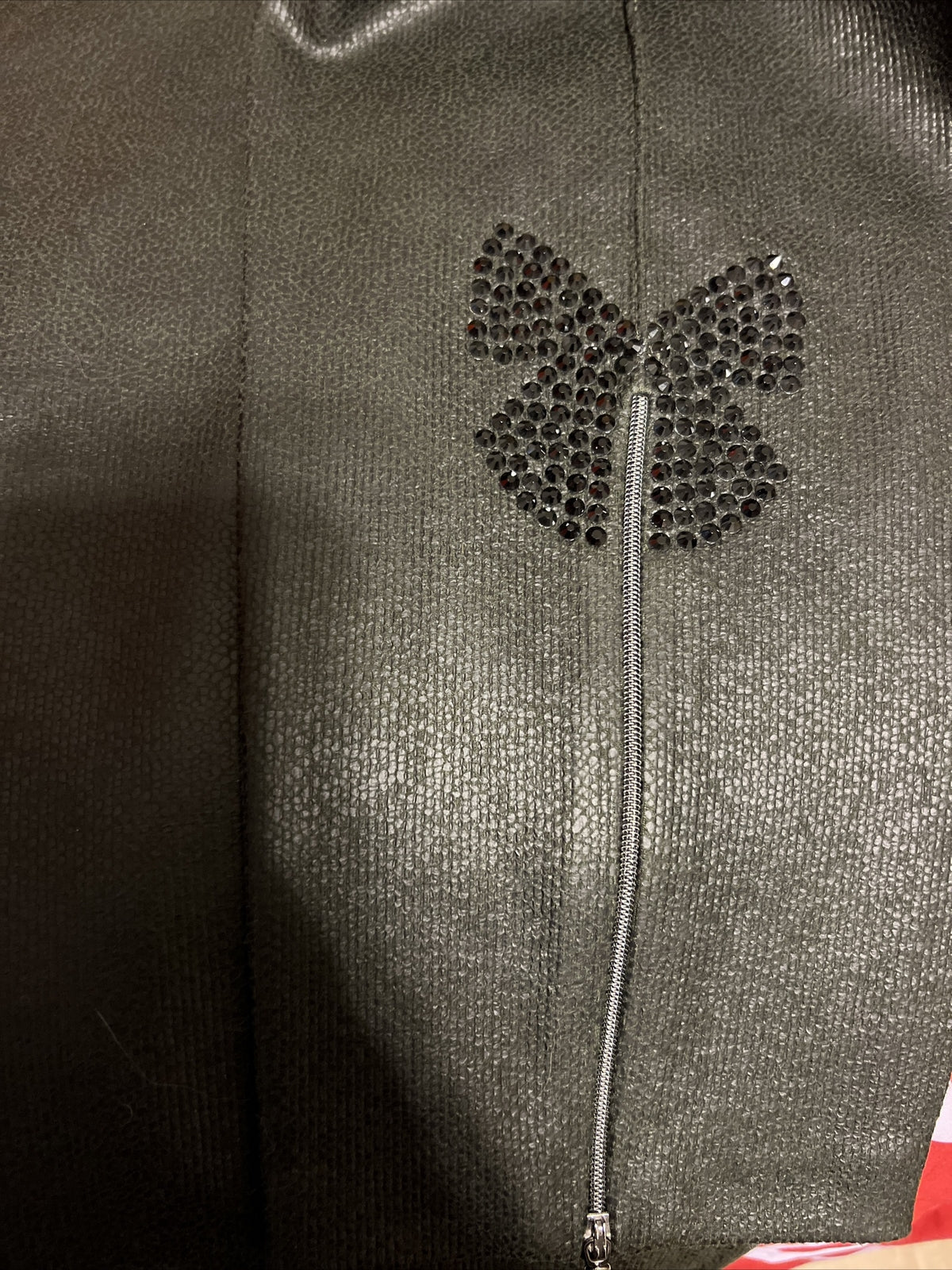 Motivation Green Pants, Sz 12/44. Rhinestone Detail. Made In Turkey