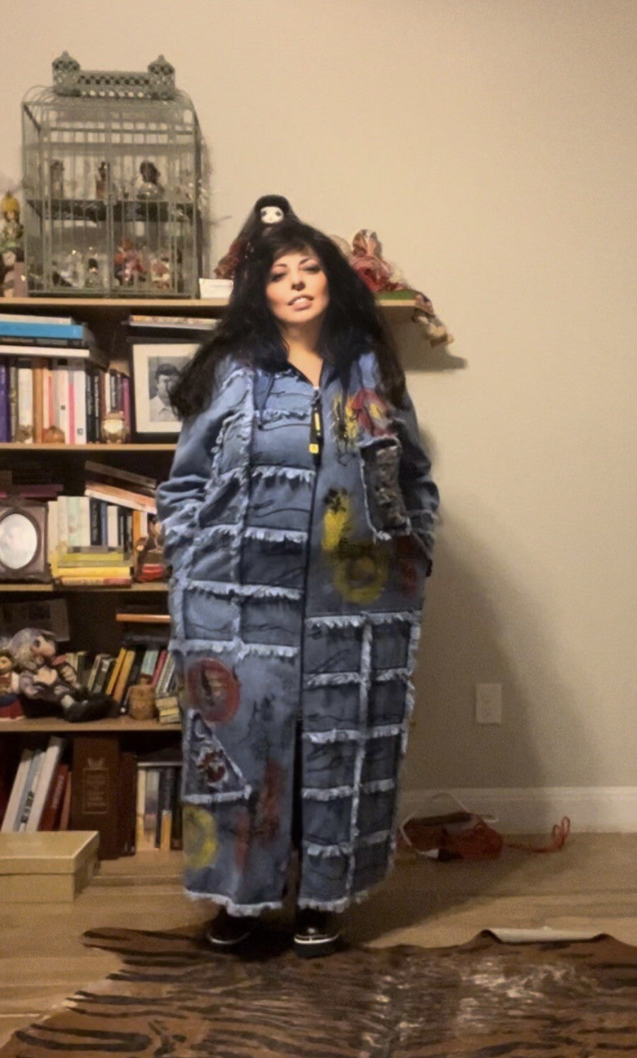 Dollares Plus Denim Art Cardigan/Dress Sz 18/2 Made in Turkey