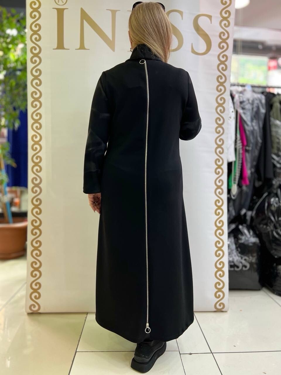 Rita Fink Dress Sz 18 | Made in Turkey Black Long Sleeve Maxi