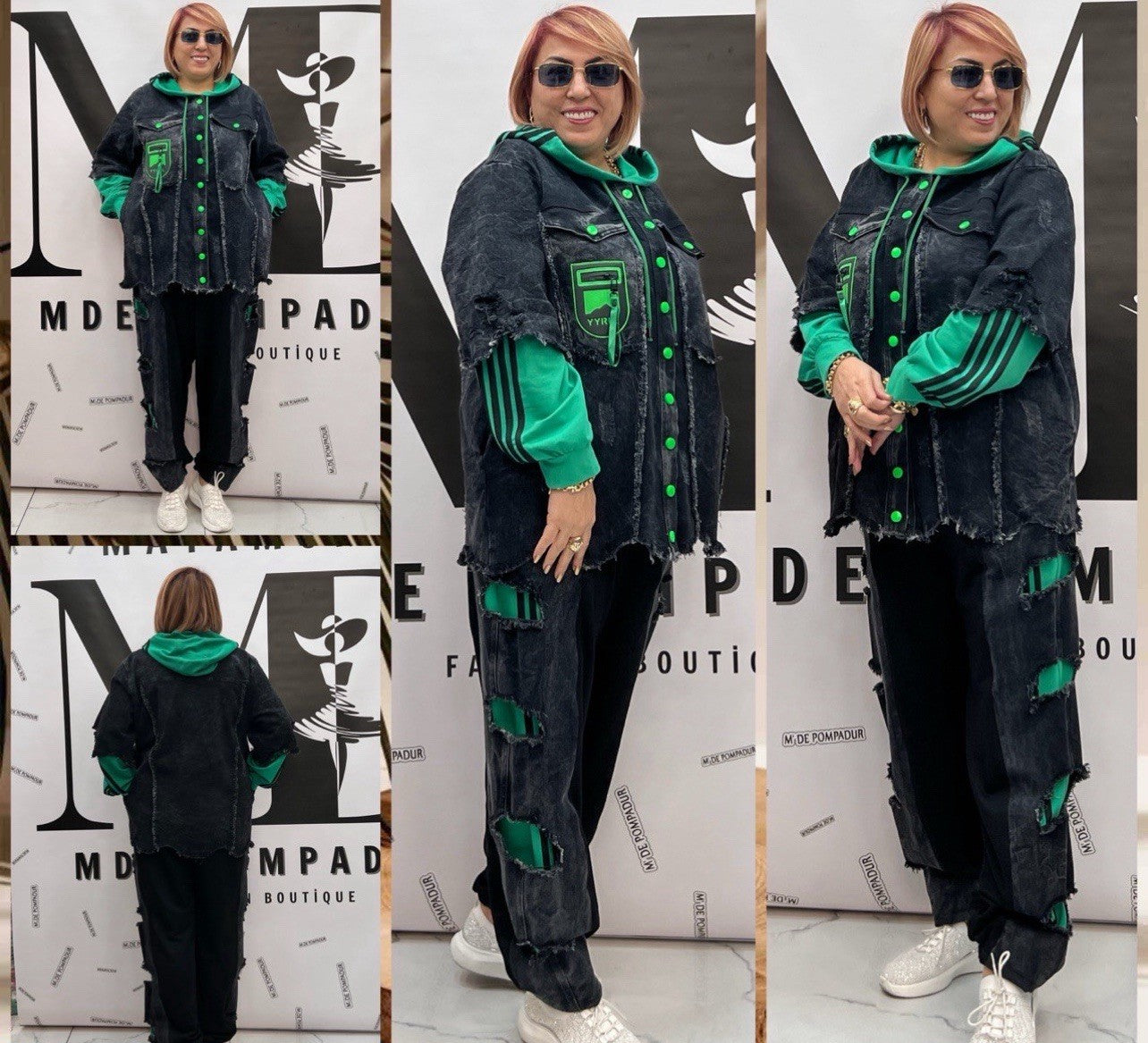 M’De Pompadour 2 PCs Suit Sz 20/3 Made In Turkey | Hoodie & Pants Set