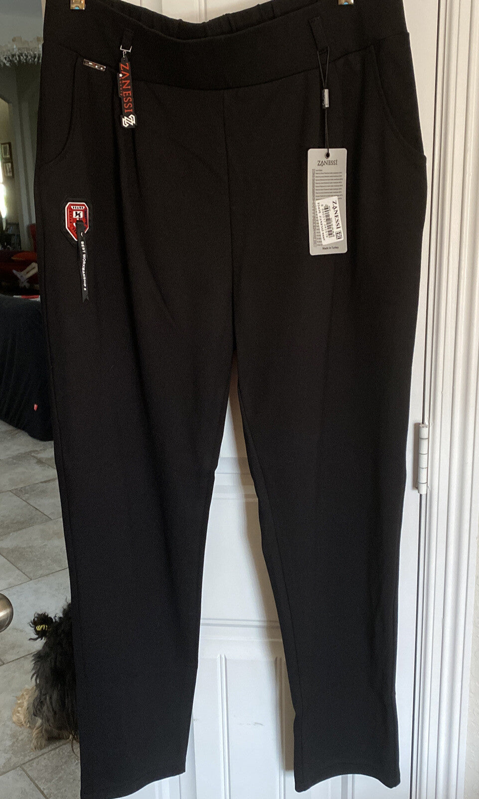 Zanessi Black Pants Sz 14/44 Made In Turkey – Stretch Comfort Fit