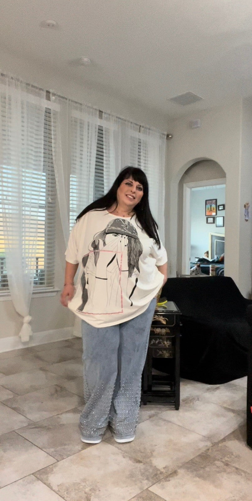 Sinyora Fashion Oversize T-shirt sz 3XL/2. Made In Turkey