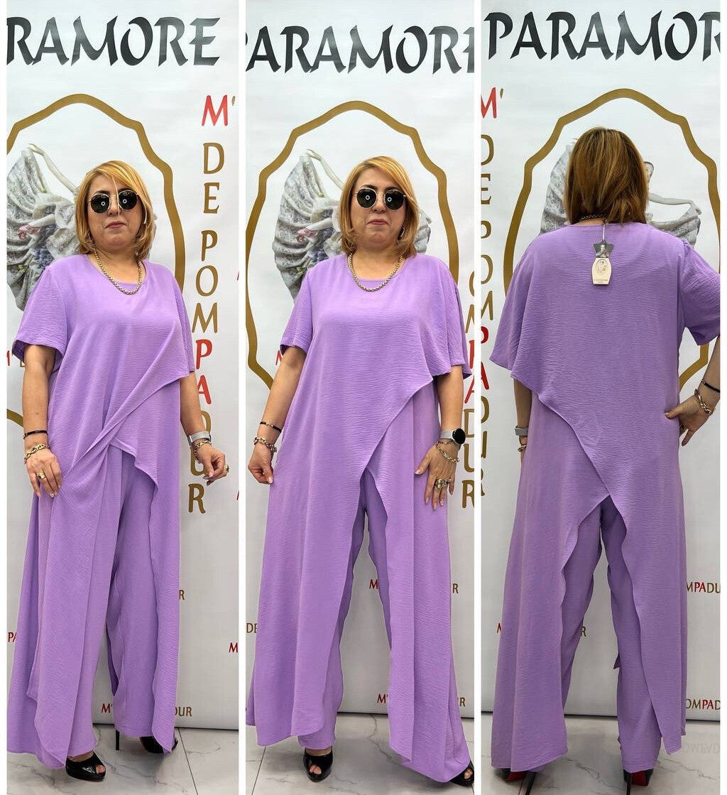 M’De Pompadur 2 PCs Suit, Sz 22/3, Made In Turkey – Elegant Lavender Set