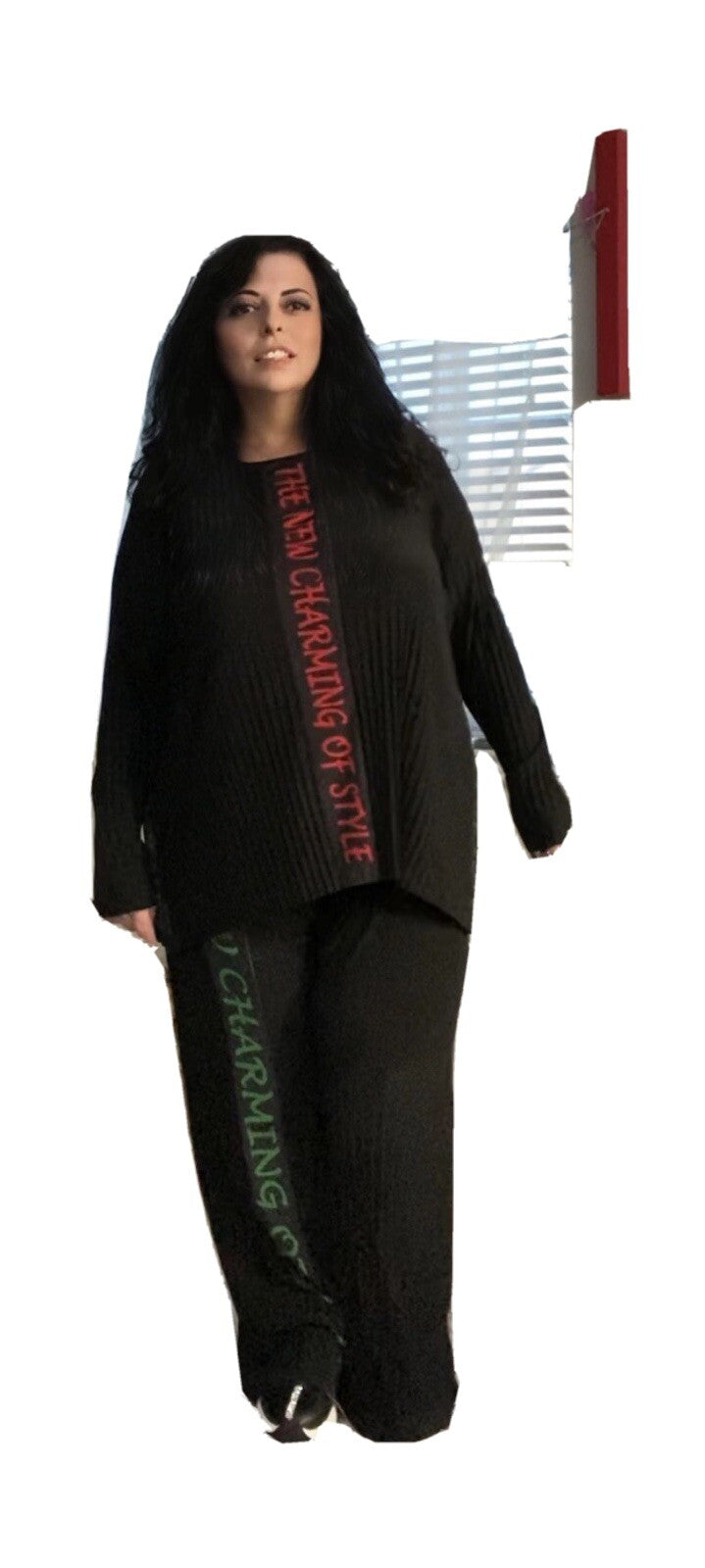 Darkwin Trendy Street Style 2 Pcs Black Suit, Sz 3XL, Made In Turkey