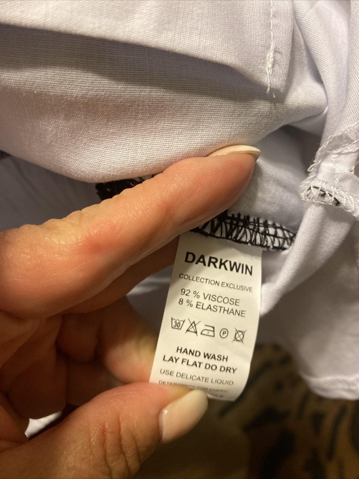 Darkwin Chic Contrast Button Top Sz 22 Made In Turkey