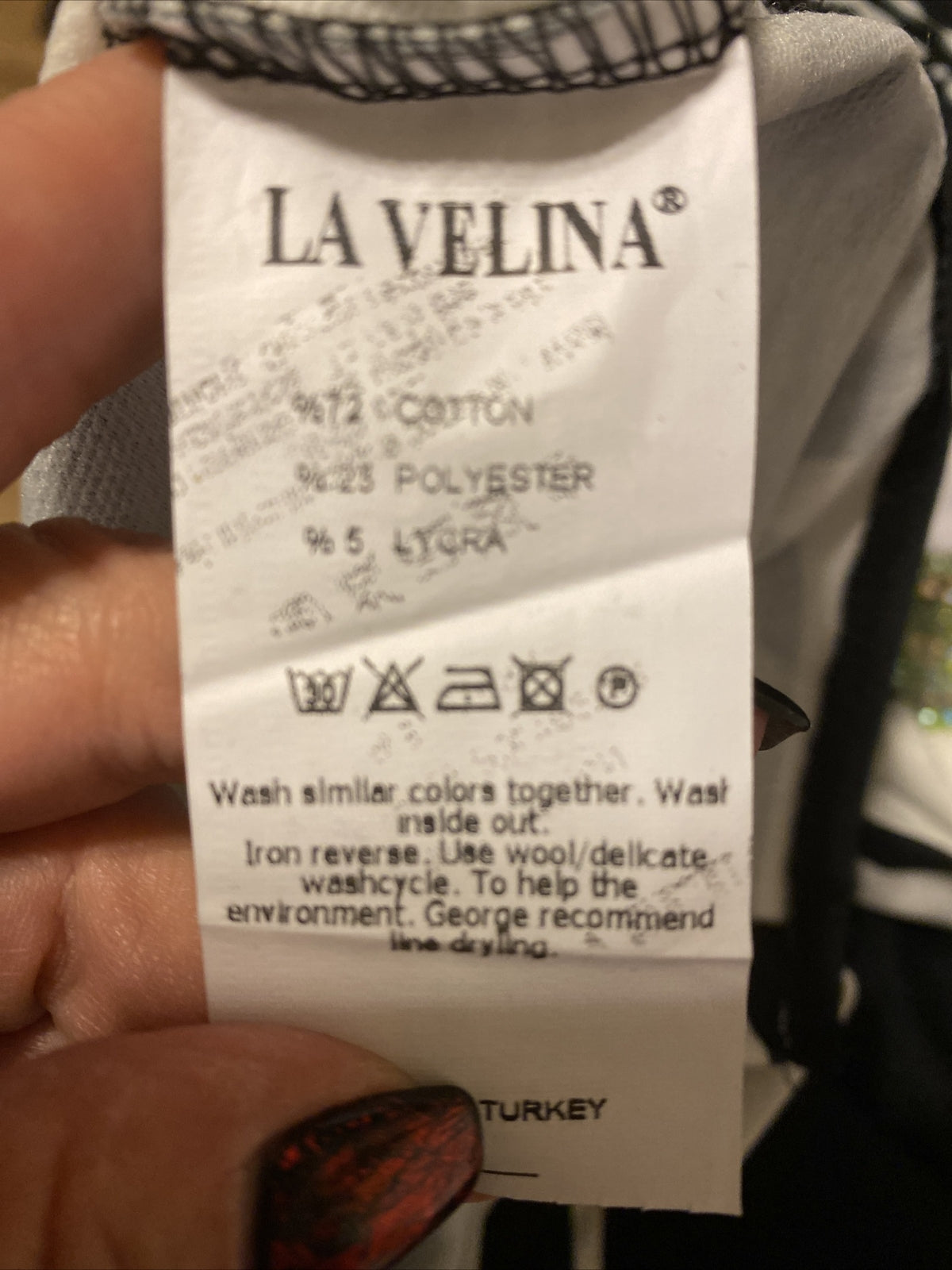 LaVelina “Who Are You” Rhinestone Dress Sz 20/52 Made In Turkey