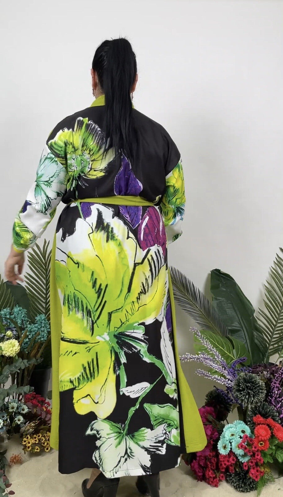 ✨ AYDA Bold Floral Cardigan, Sz 18/48. Made in Turkey