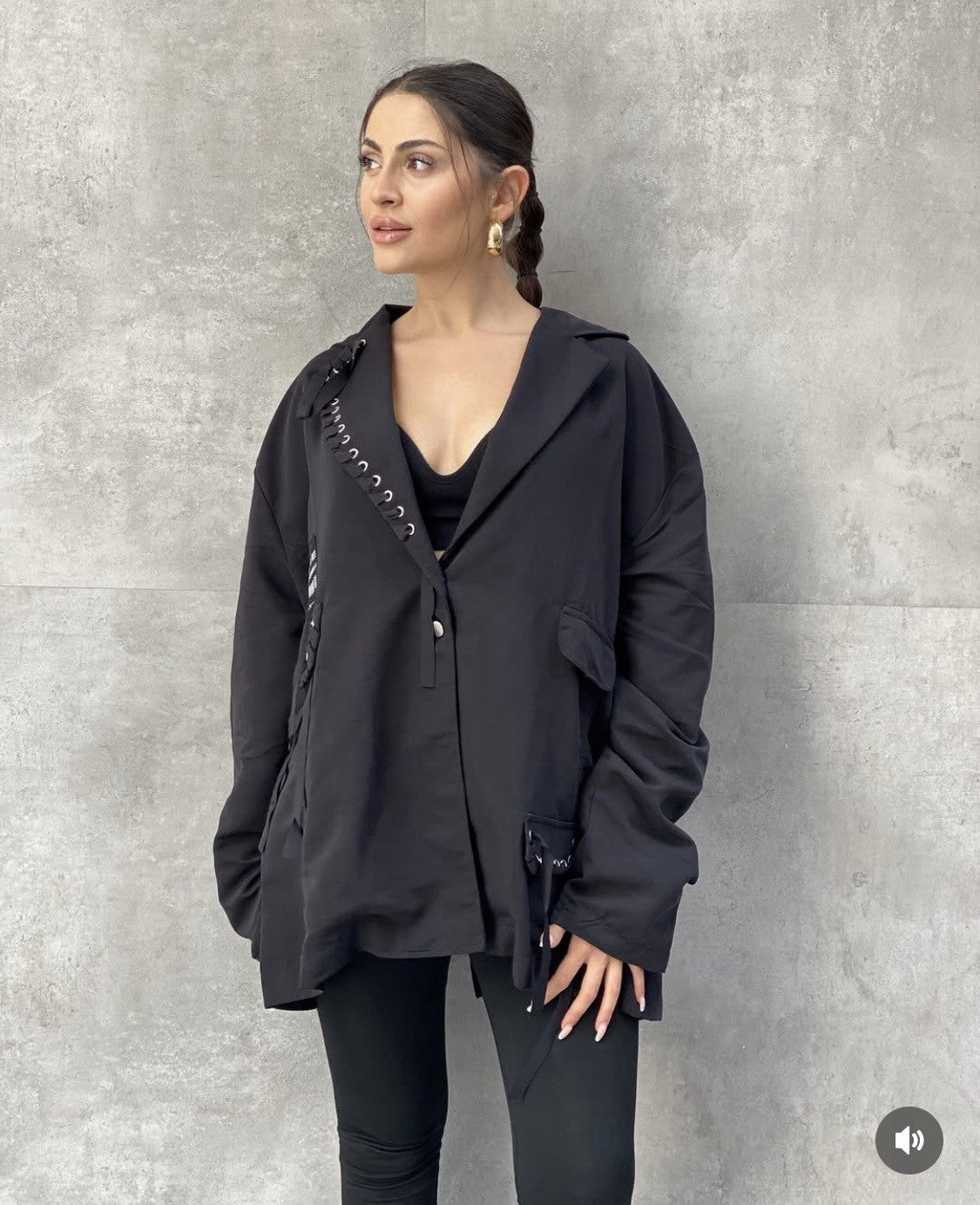 H4 Women’s Plus Size Funky Oversized Jacket 20/40 | Made in Turkey Trendy