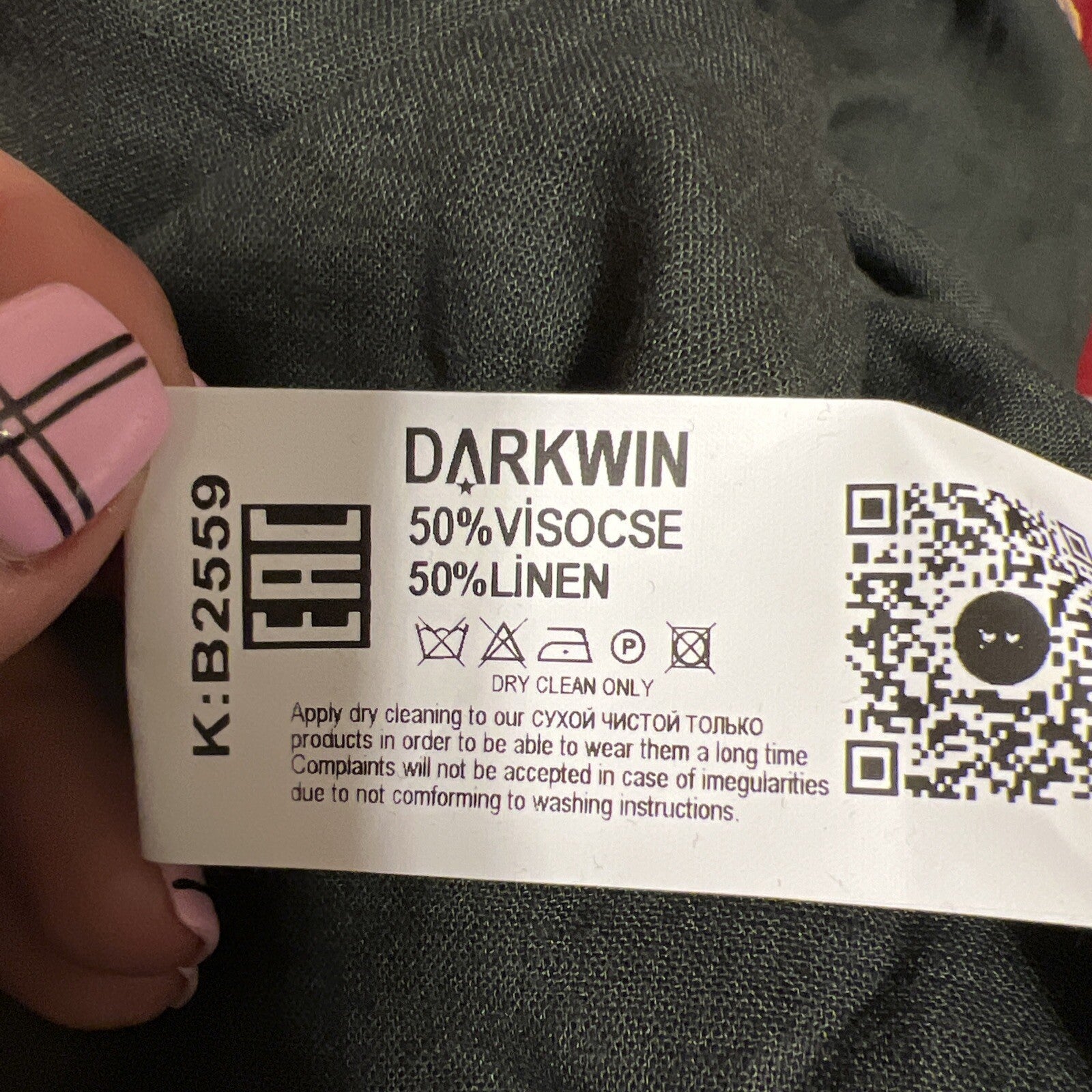 Darkwin Skirt Sz 20/2. Made In Turkey