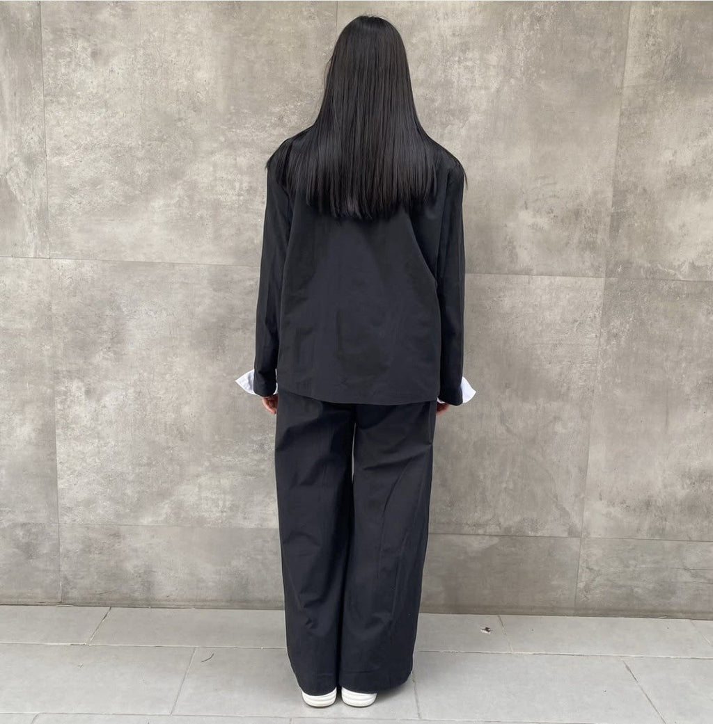 H4 Lace-Up Wide Leg Pants, Unique Streetwear Style, Sz 8/38 Turkey