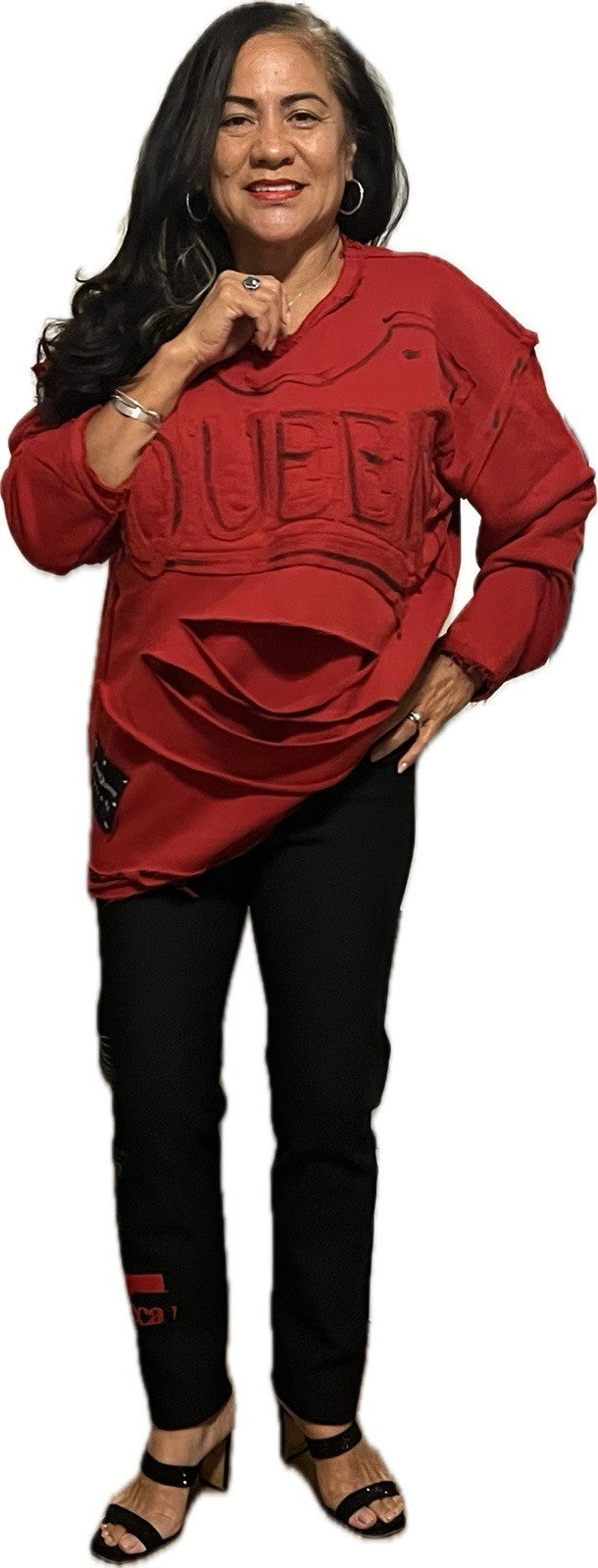 Punk Queen Women’s Plus Size Top XL | Made in Turkey Elegant Tunic Casual Wear