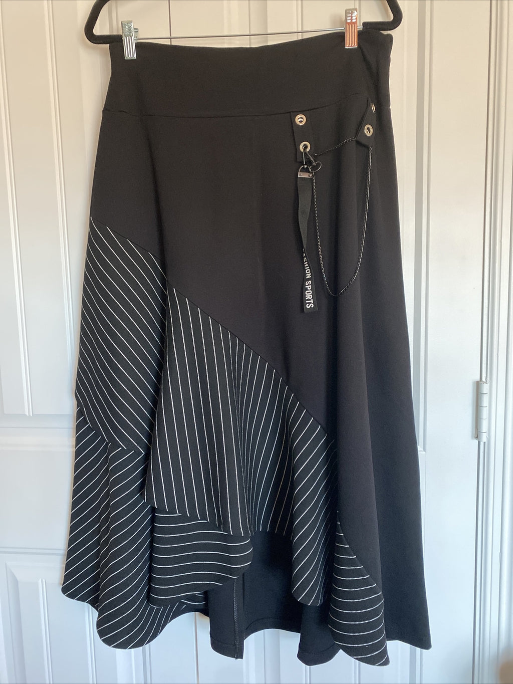 Darkwin Women’s Plus Size Asymmetrical Skirt 1X | Made in Turkey Stylish