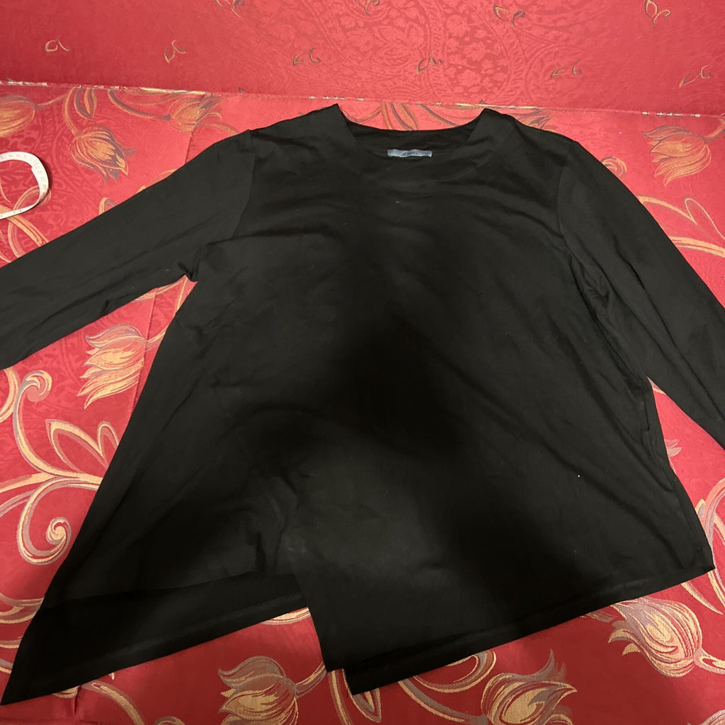 Alyans Black Asymmetrical Top Sz 20/3 Made In Turkey