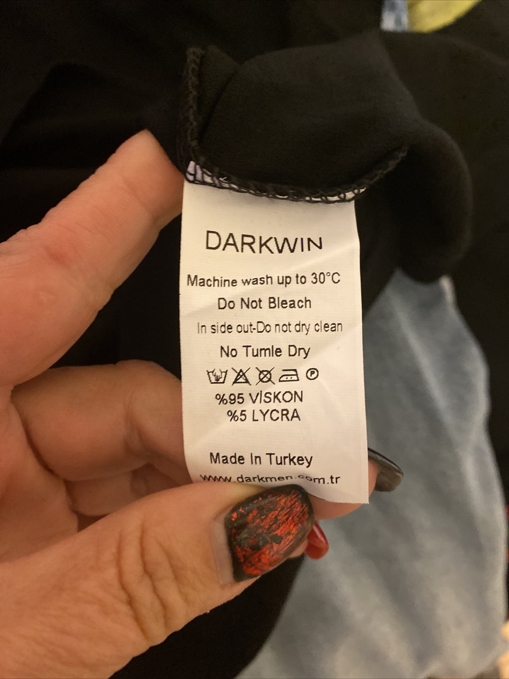 Darkwin 2 Pcs Suit, Black Cat Top & Skirt, Sz 16/2, Made In Turkey