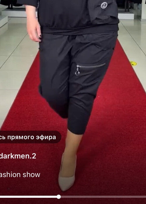 B-One Funky Black Pants Sz 18/46 Made In Turkey – Cool Street Style!
