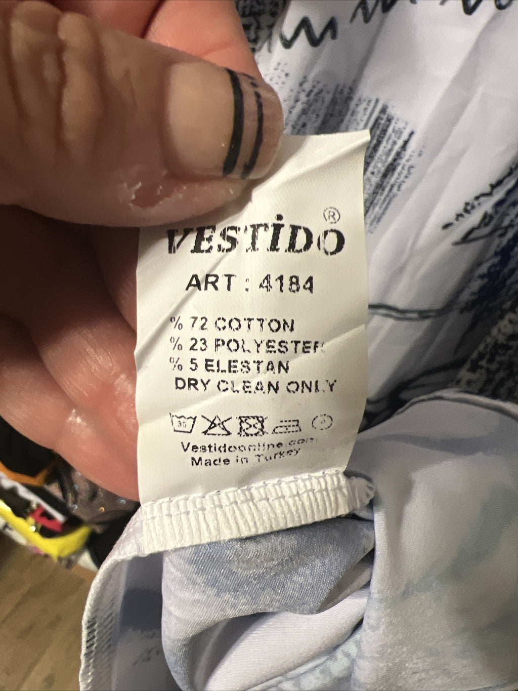 SALE!!!! Beside Fashion Oversized Graffiti Art Dress Sz 2/26 Made in Turkey