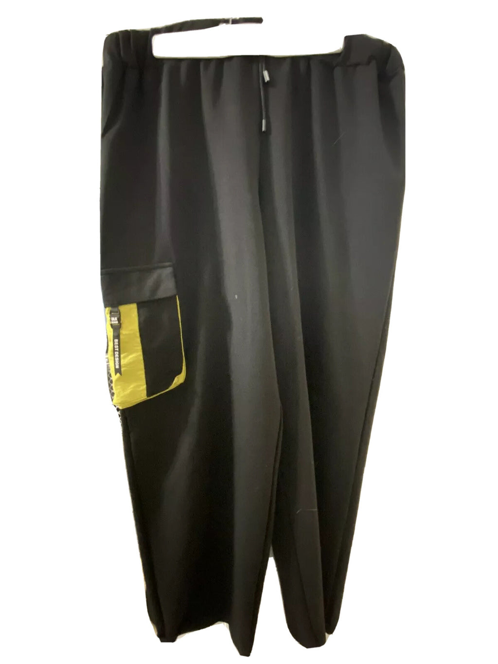 Darkwin 2 Pcs Black & Yellow Hooded Sweatsuit, Sz XXL (20), Made In Turkey