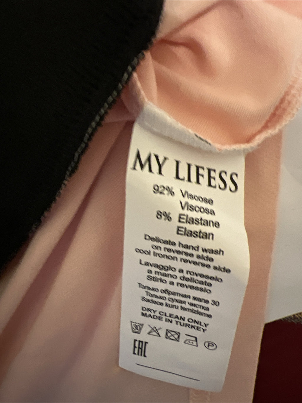 ✨ MyLife Pink Floral Oversized Top, Sz 20/2, Made in Turkey