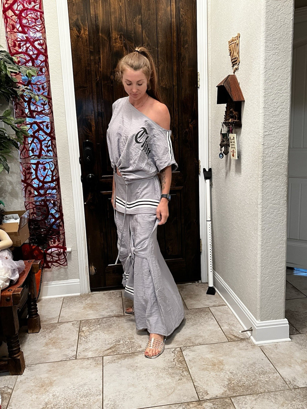 Bukezy Summer 2pc Set, Off Shoulder Top & Maxi Skirt, Sz M Turkey