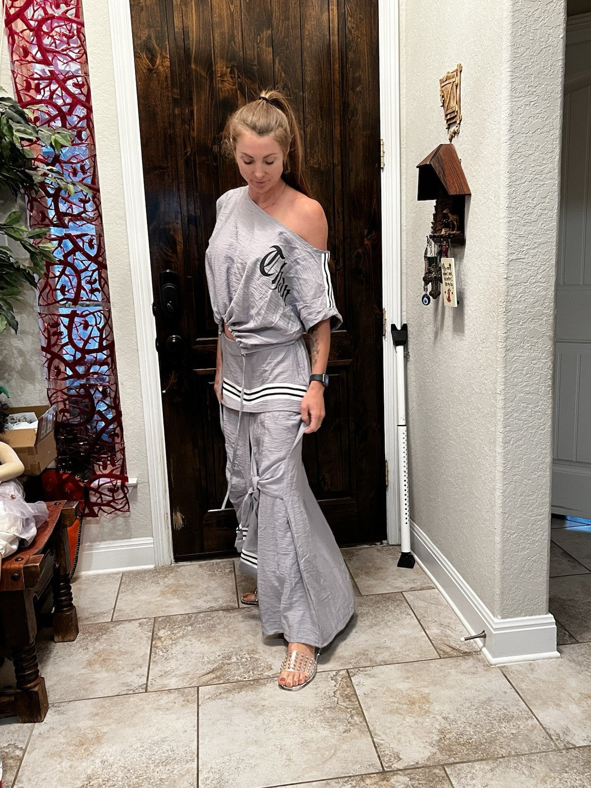 Bukezy Summer 2pc Set, Off Shoulder Top & Maxi Skirt, Sz M Turkey