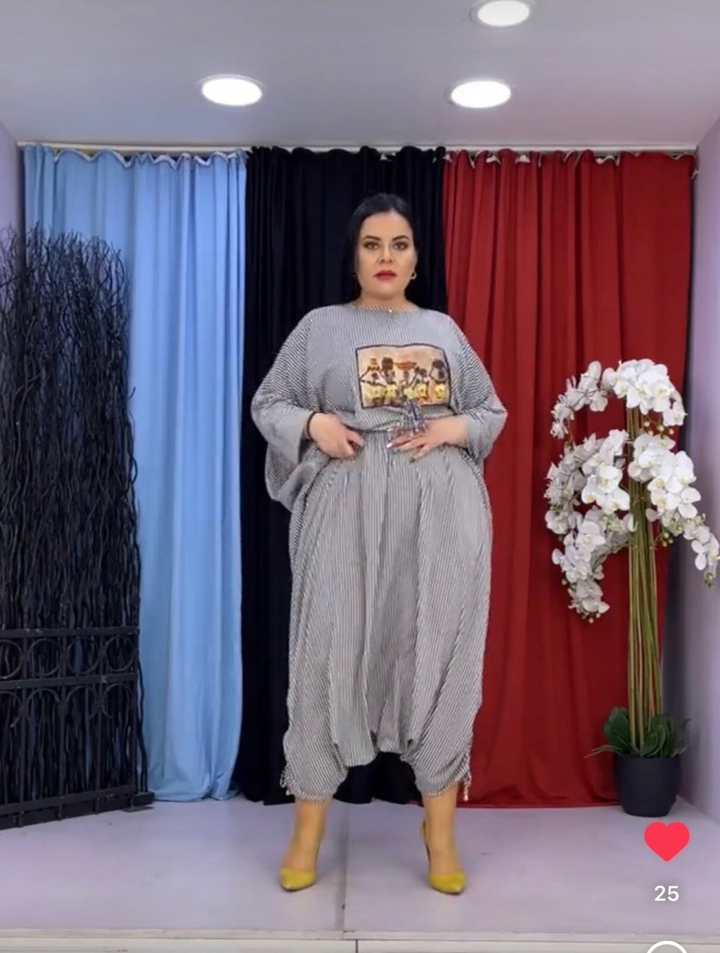 Darkwin Oversize 2 Pcs Suit, Harem Pants & Top, Sz 2XL, Made In Turkey