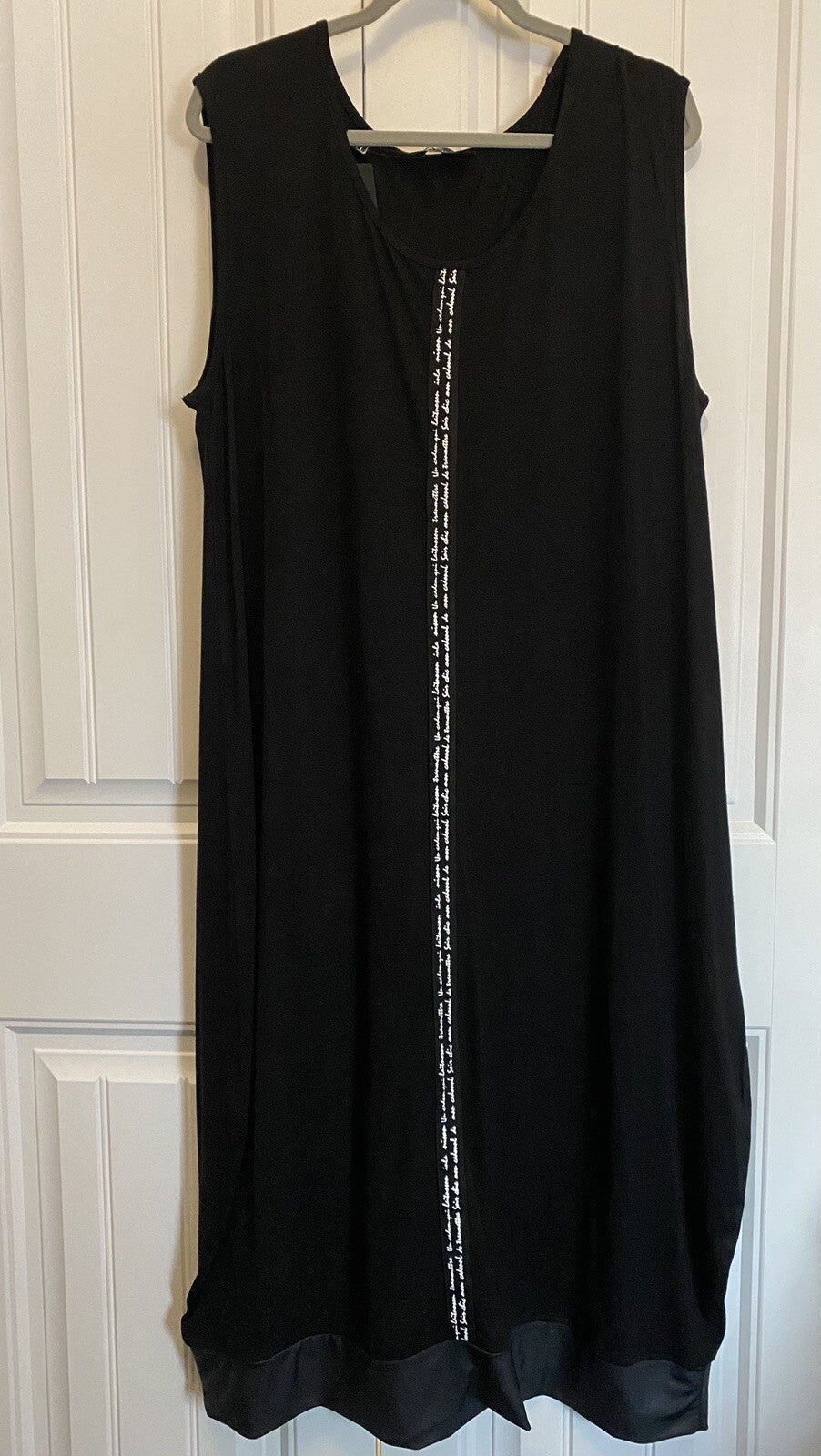 Maxlive Black Dress w/ Blue Top 2 Pcs Suit Sz 3XL Made In Turkey