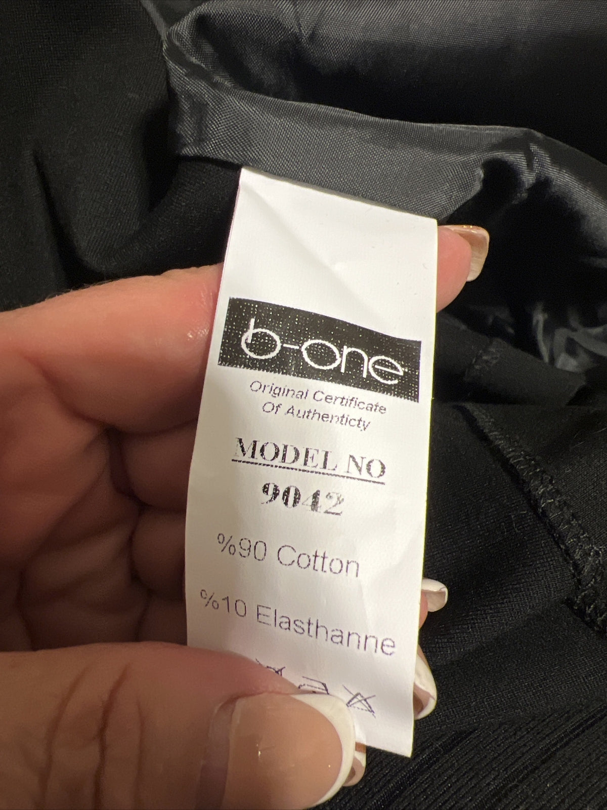 B-One 2 PCs Suit Black Echo Leather Trim Sz 16/44 Made In Turkey
