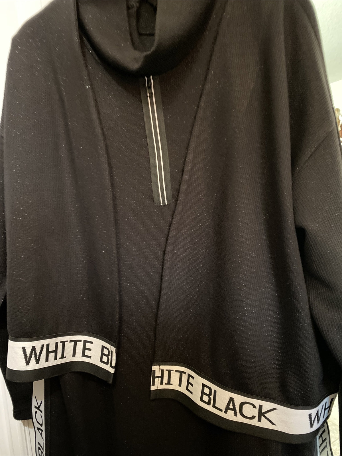 Darkwin 2 Pcs Suit, Black Dress & Jacket “White Black”, Sz 20/2, Made In Turkey