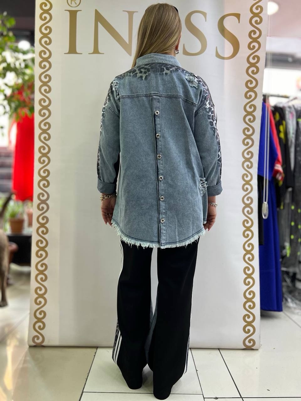 ✨ Rita Fink 2-Piece Denim Outfit, Sz 18/52 Made in Turkey – Statement Style