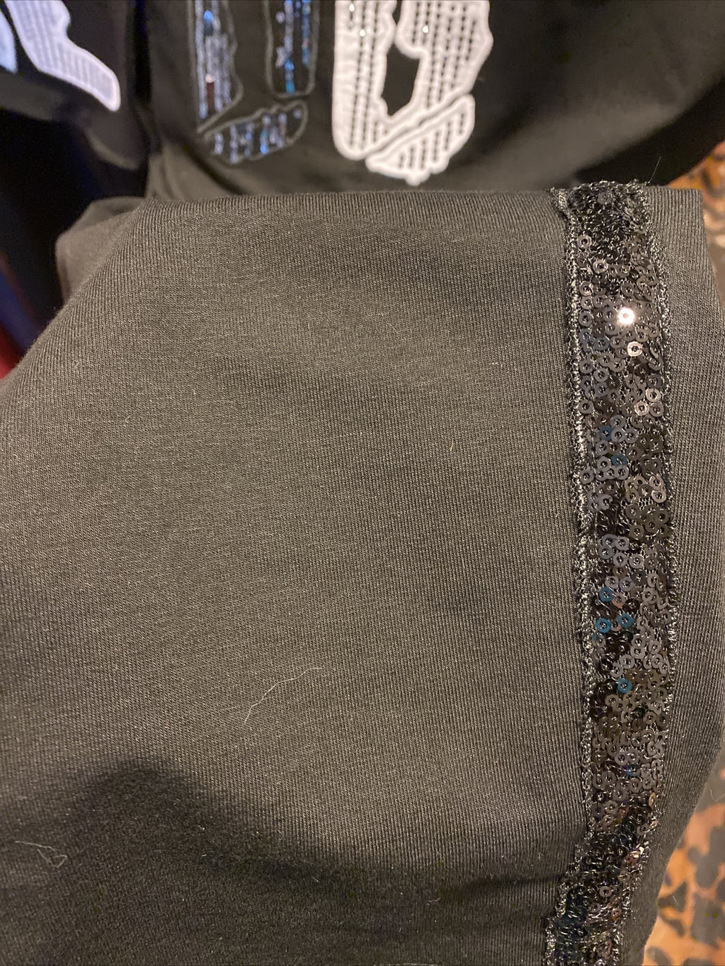 Darkwin 2 Pcs Sequin Suit Sz M (14/16) Black Sparkle Set Made In Turkey