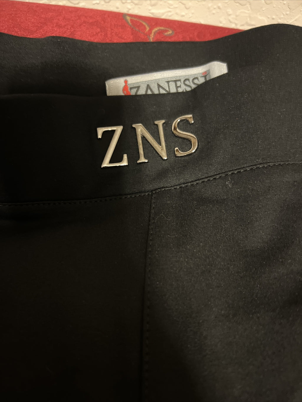 Zanessi Pants Sz 20/52 Black Wide Leg Stretch Fit Made In Turkey