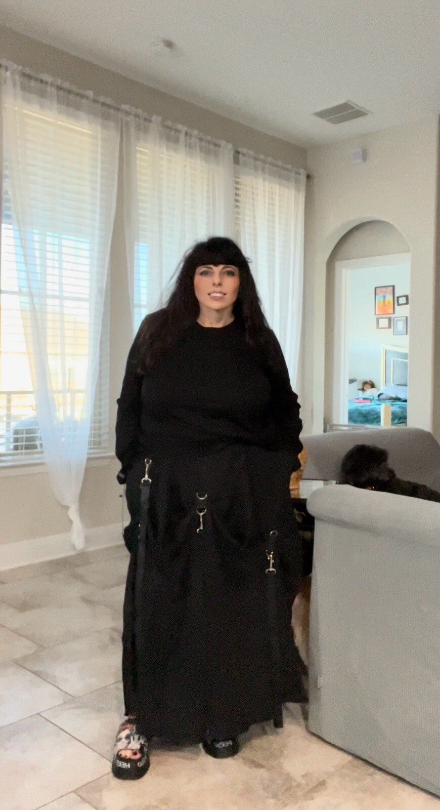 Alyans Black Asymmetrical Top Sz 20/3 Made In Turkey