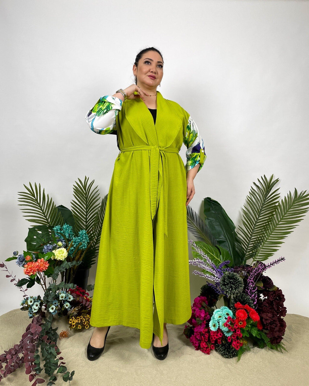 ✨ AYDA Bold Floral Cardigan, Sz 16/46. Made in Turkey