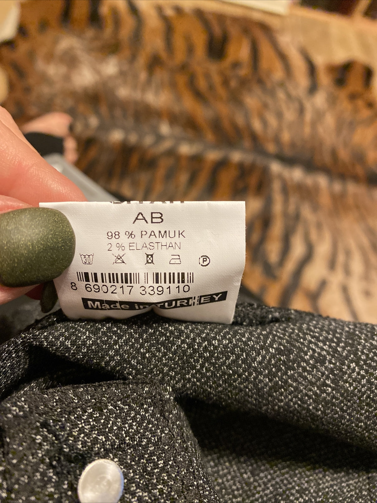 Zanessi Gray Pants Sz 20/54 Slim Fit Stretch Side Panel Made In Turkey